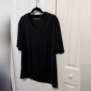 Perry Ellis Men's Classic Black Dress Shirt